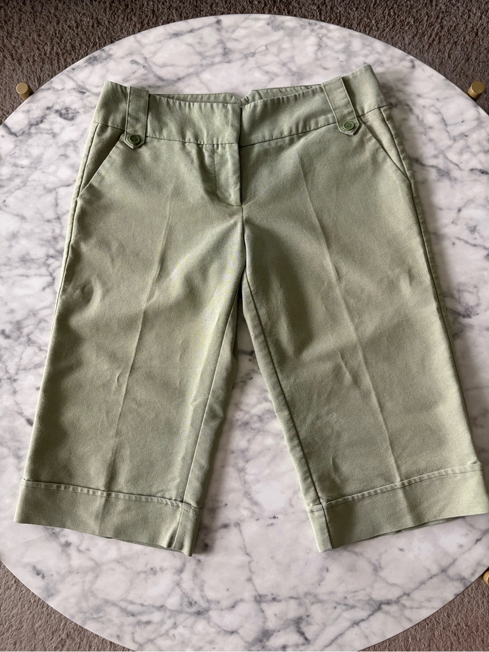 Charlotte Russe Light Sage Green Capris